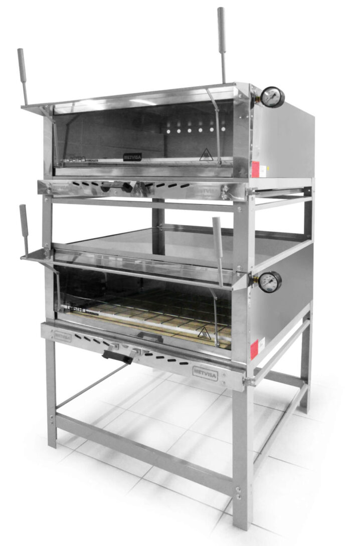 FORNO LASTRO GUILHOTINA GAS DUPLO 900 - Imagem 2
