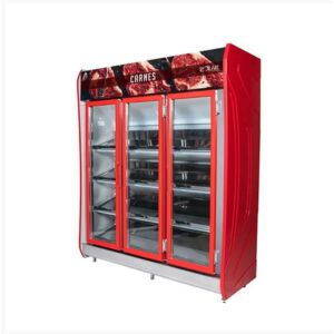 EXPOSITOR VERTICAL PARA CARNES 3 PORTAS