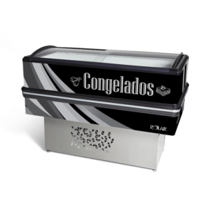 ILHA DE CONGELADOS GOURMET VIDRO CURVO 1,50M