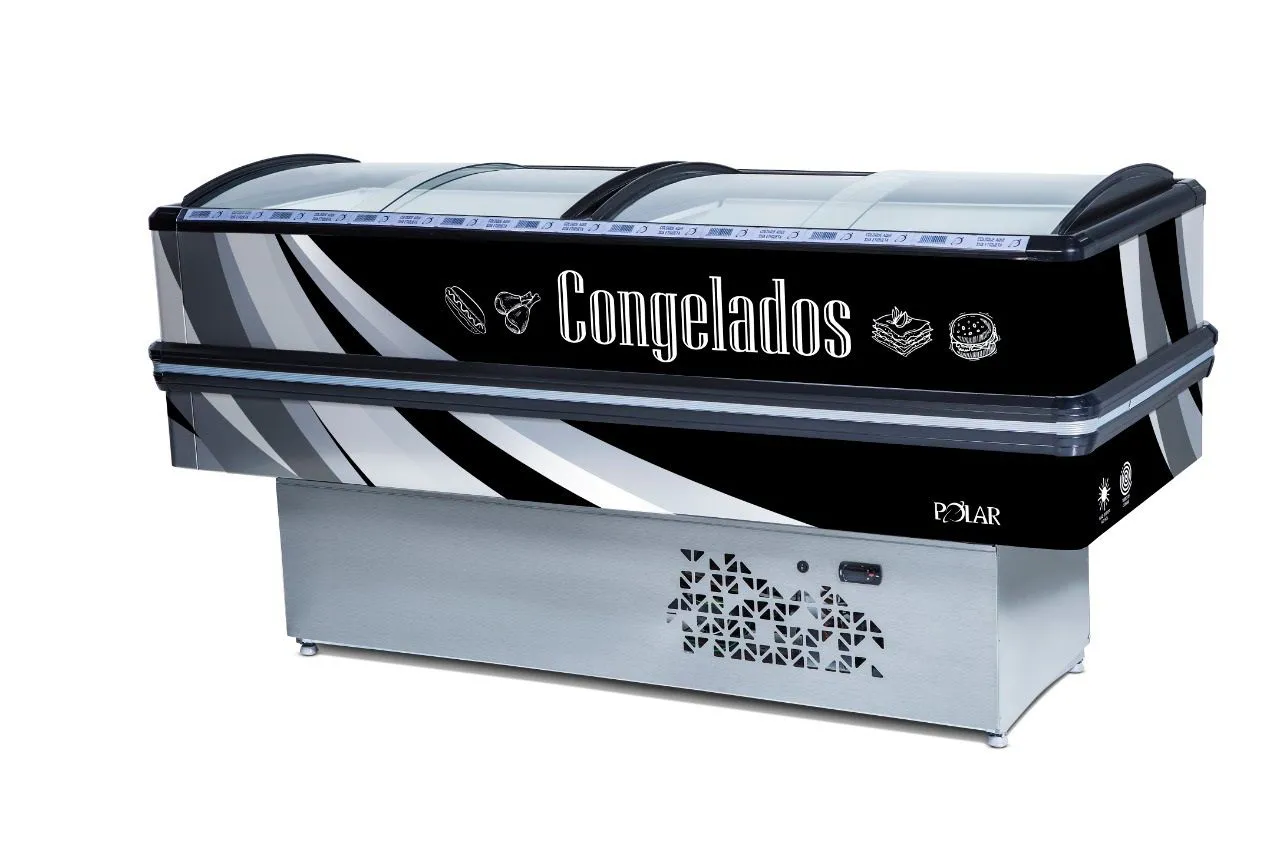 ILHA DE CONGELADOS VIDRO CURVO 2M - Imagem 2